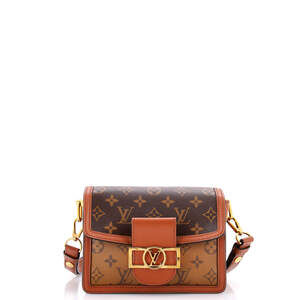 Louis Vuitton Mini Dauphine Shoulder Bag Reverse Monogram Canvas